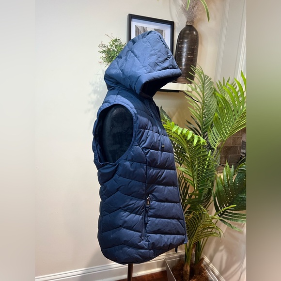 Lauren by Ralph Lauren Black Label Navy Stretch Puffer Vest Medium - Picture 5 of 11